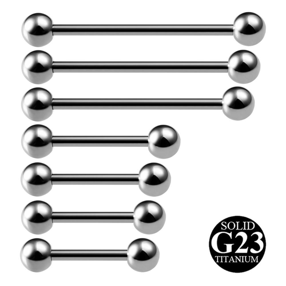 Body Jewelry Industrial - Piercing de lengua de titanio G23,