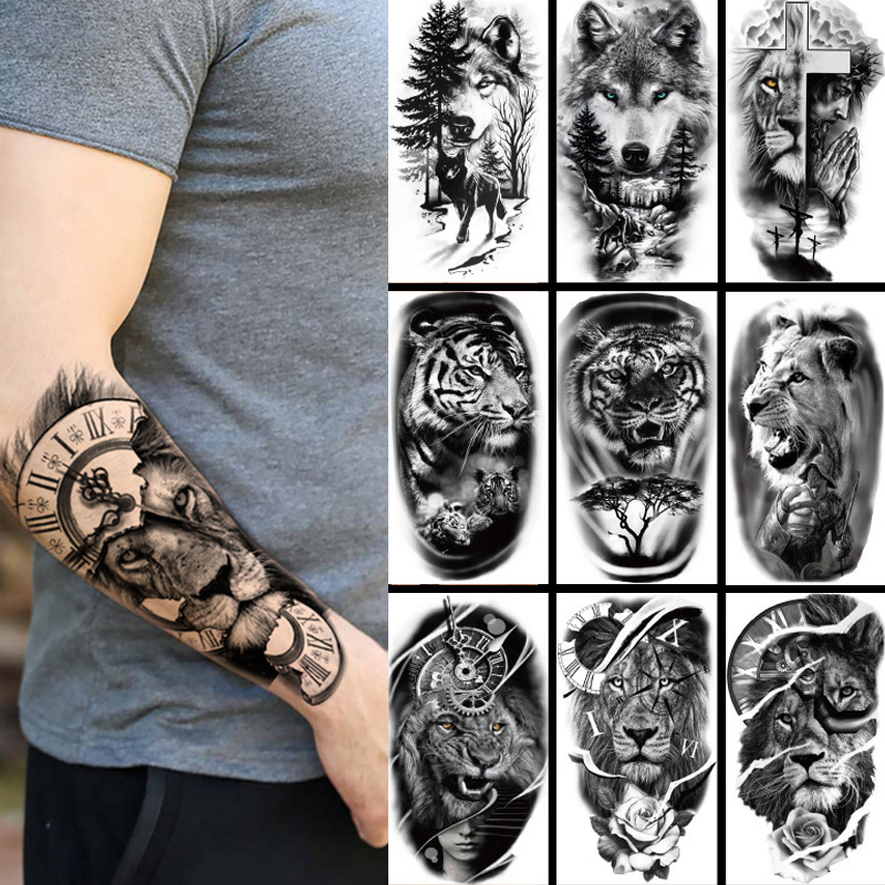 Body Jewelry Tunnels - Tatuaje temporal impermeable, pegatina de bosque,