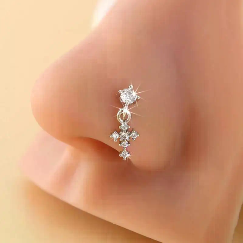 Body Jewelry Tunnels - Anillos colgantes para la nariz para