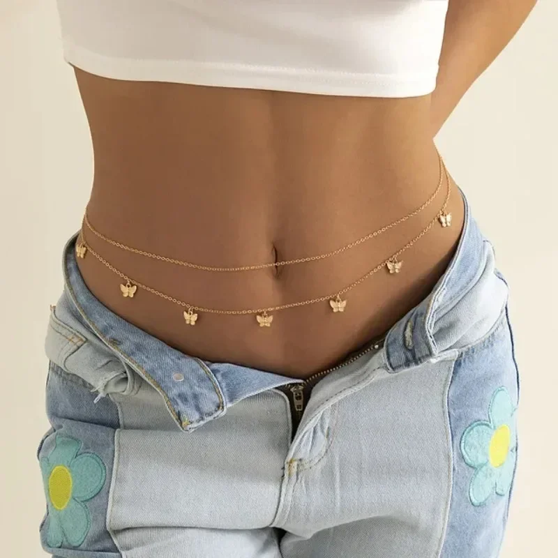 Body Jewelry By The Chain Gang - Abalorio nuevo, cadena de mariposa de