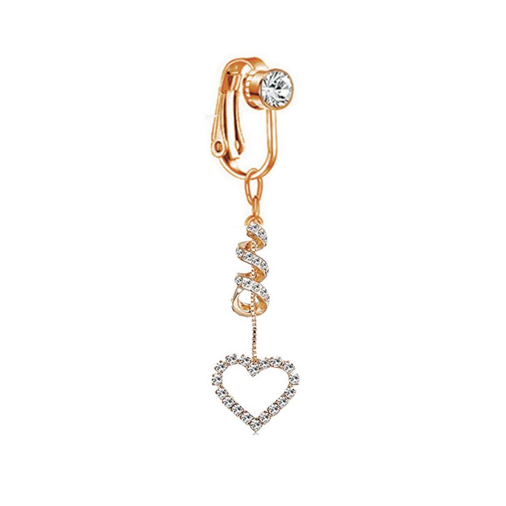 Body Jewelry Earrings - Clip para ombligo con diseño de