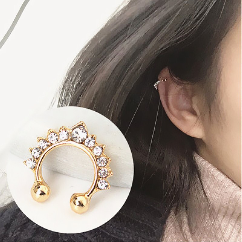 Body Jewelry Ear - Clip de nariz en forma de