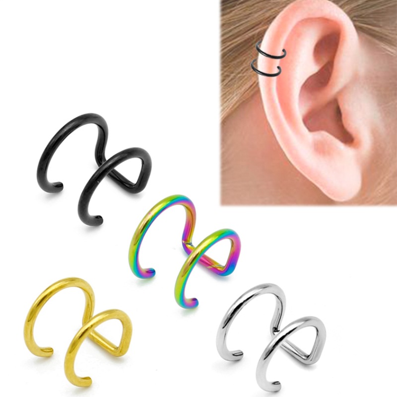 Body Jewelry Ear - 2 Piezas de Pendientes de Clip