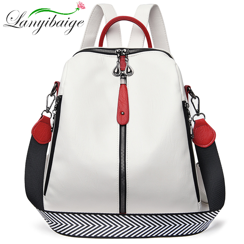 Body Jewelry Back - Mochila De cuero suave para mujer,