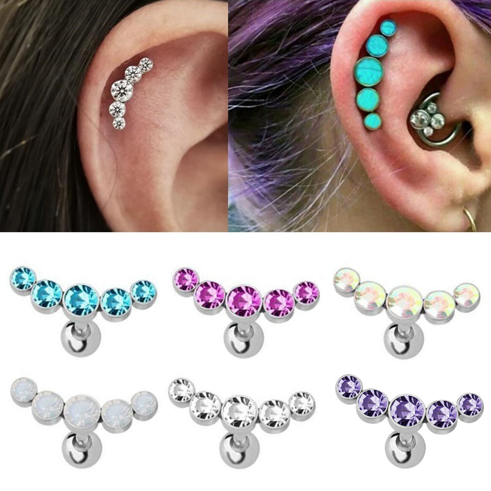 Body Jewelry Ear - 1 Pieza de Pendientes de Barra