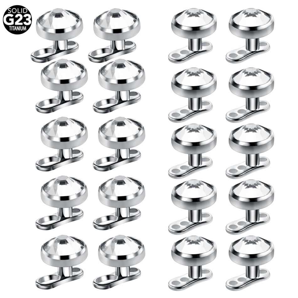 Dermal Anchor Top - 10 unids/lote de Micro Piercings dérmicos