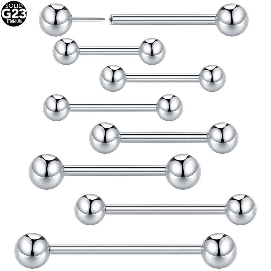 Body Jewelry Industrial - 5/10 Uds G23 titanio sin rosca