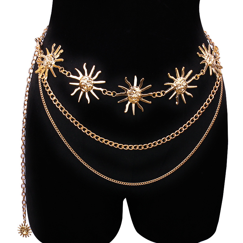 Body Jewelry By The Chain Gang - Cinturones de cintura de Metal con