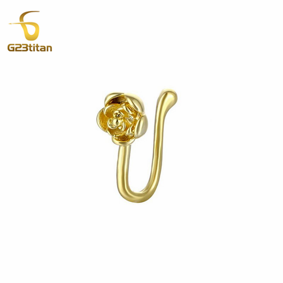 Body Jewelry Nose Studs - 1 ud. Clip de nariz de