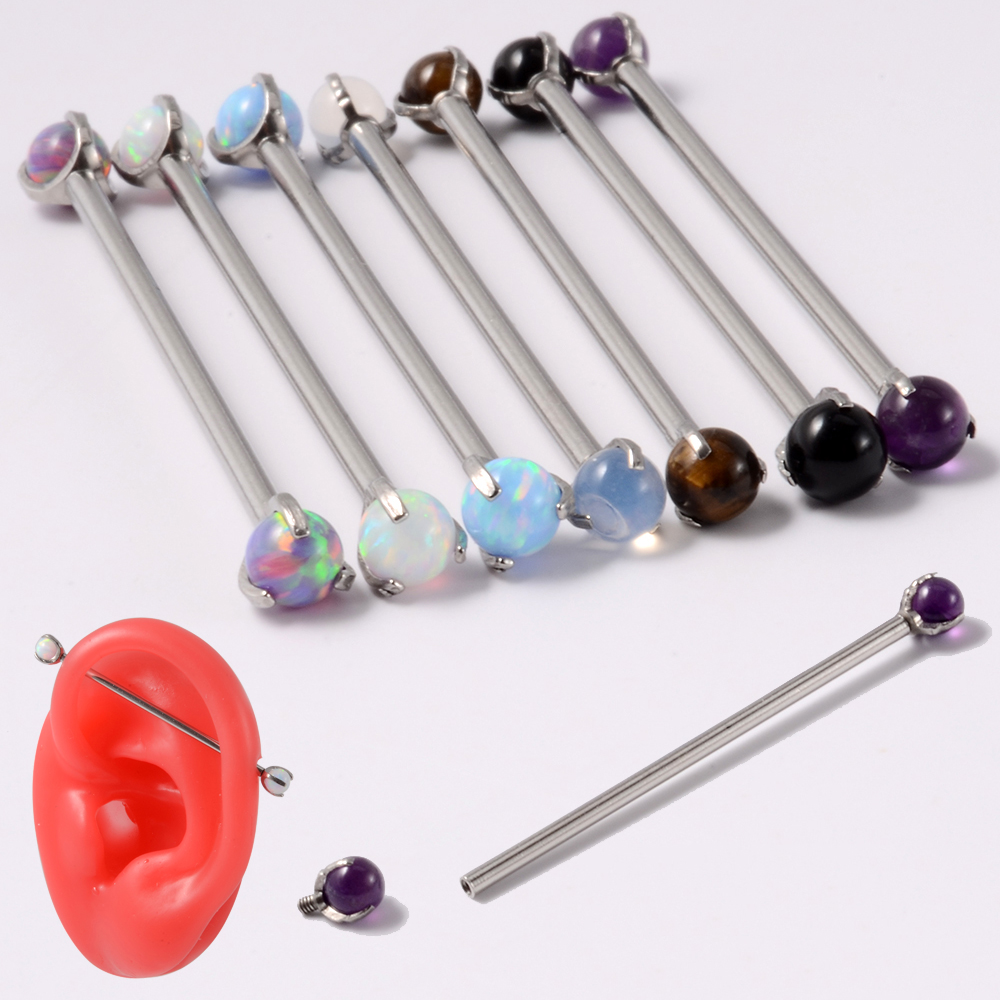 Body Jewelry Industrial - Pendiente de acero quirúrgico para el