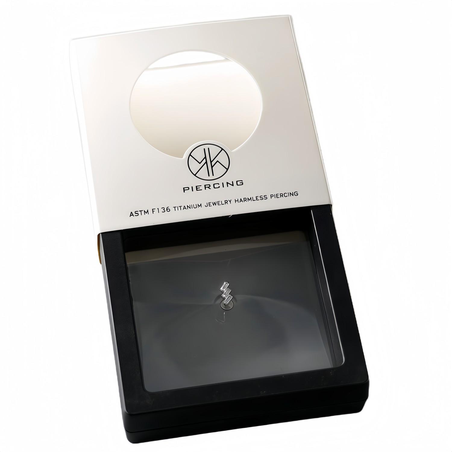 ATSM F136 titanio labio circón - Body Jewelry Jewelry Box reseña y precio