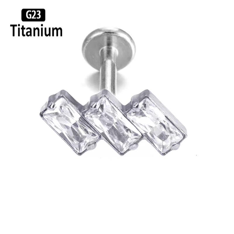 ATSM F136 titanio labio circón - Body Jewelry Jewelry Box reseña y precio