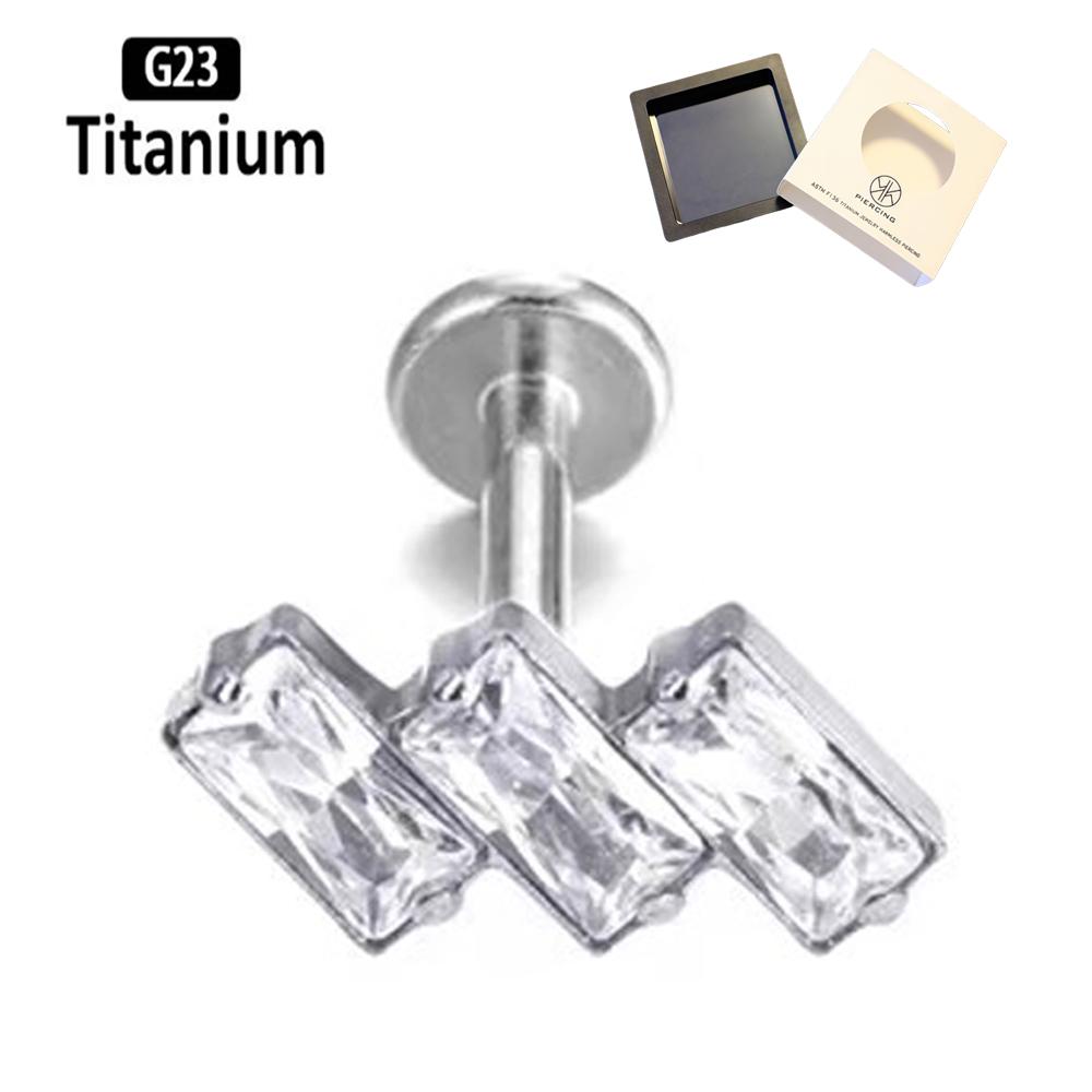 ATSM F136 titanio labio circón - Body Jewelry Jewelry Box reseña y precio
