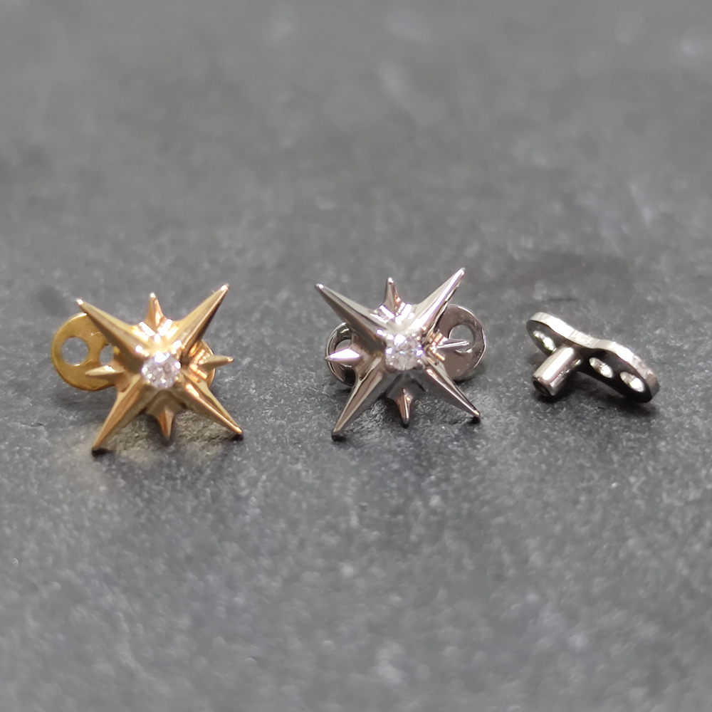 G23 titanio circón Micro ancla - Dermal Anchor Top reseña y precio
