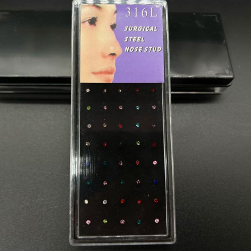 Si 60 piezas Nuevo Set de Anil - Body Jewelry Nose Studs reseña y precio