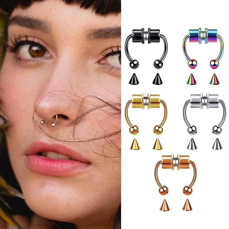 Anillos magnéticos falsos para - Body Jewelry Nose Studs reseña y precio