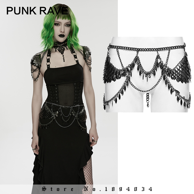 PUNK RAVE Cadena de cintura de - Body Jewelry Metal Types reseña y precio