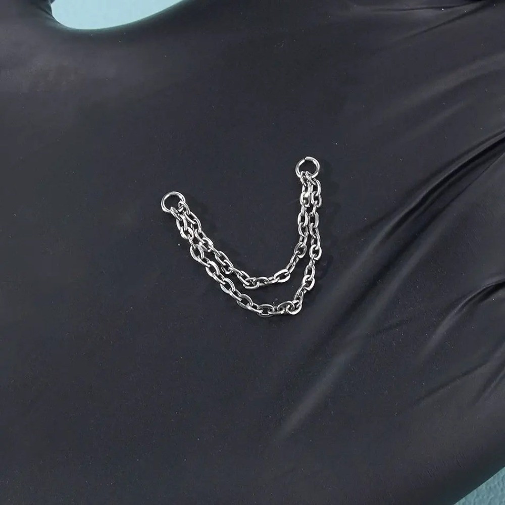 Cadena de titanio para nariz,  - Body Jewelry Ear reseña y precio