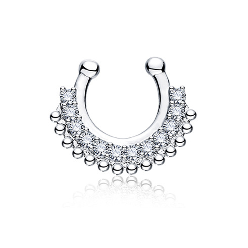 1 Uds. Clicker de tabique fals - Body Jewelry Metal Types reseña y precio