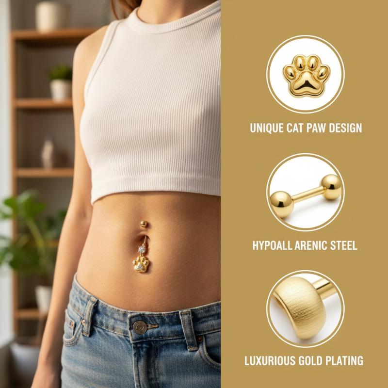 Anillo de ombligo con colgante - Body Jewelry Tunnels reseña y precio