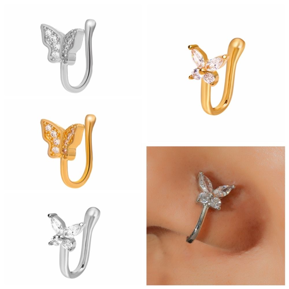 Anillo de nariz de mariposa co - Body Jewelry Ear reseña y precio