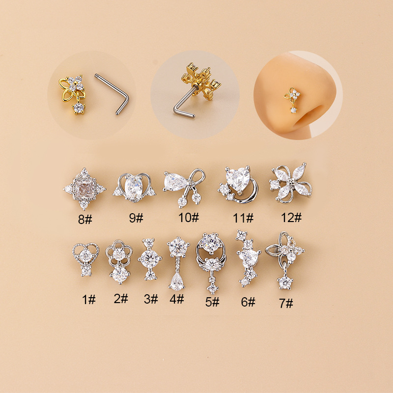 Piercing de Nariz en Forma de  - Body Jewelry Ear reseña y precio