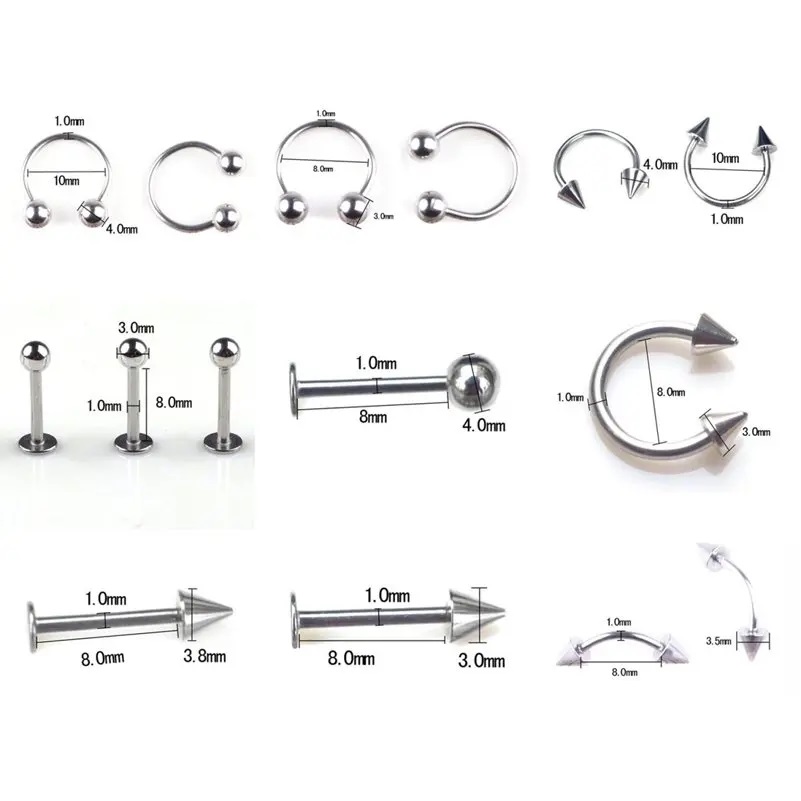 45/80/110 Uds mezcla de estilo - Body Jewelry Jewelry Box reseña y precio