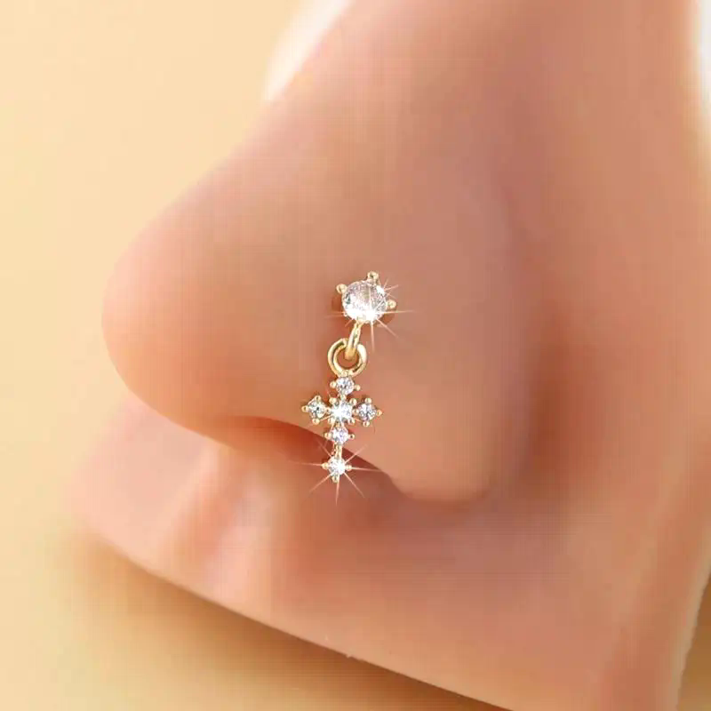Anillos colgantes para la nari - Body Jewelry Tunnels reseña y precio