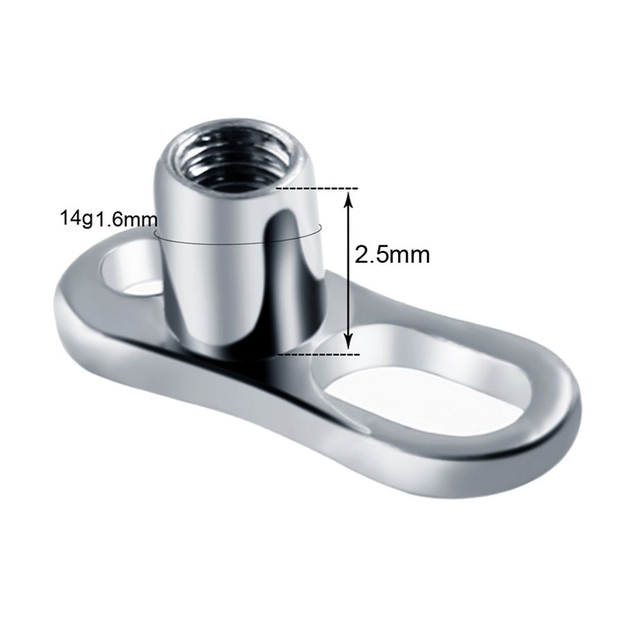 10 unids/lote G23 titanio Micr - Dermal Anchor Top reseña y precio