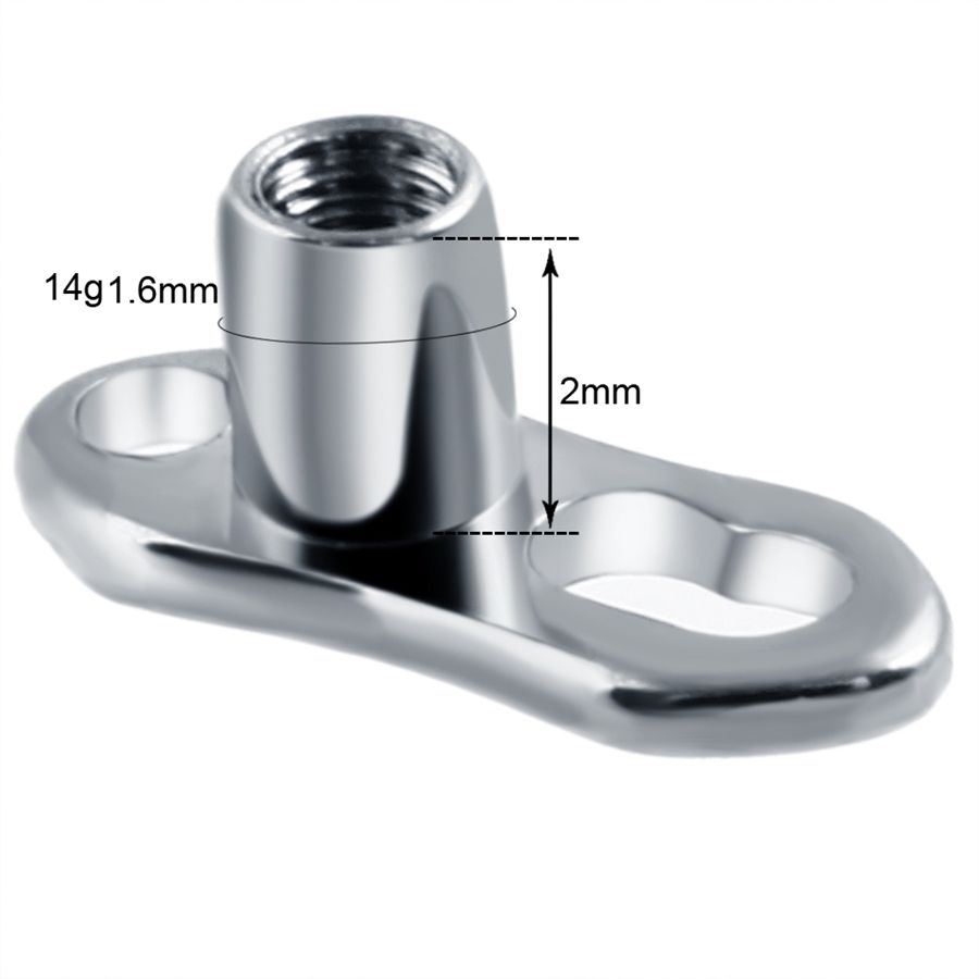 10 unids/lote G23 titanio Micr - Dermal Anchor Top reseña y precio