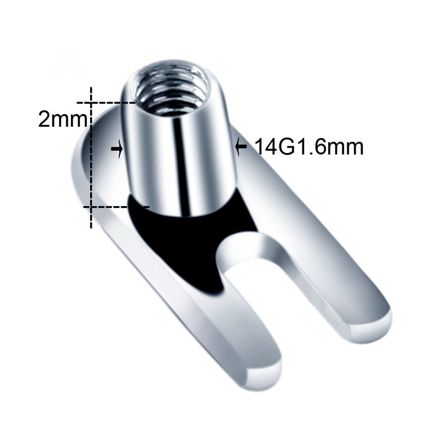10 unids/lote G23 titanio Micr - Dermal Anchor Top reseña y precio