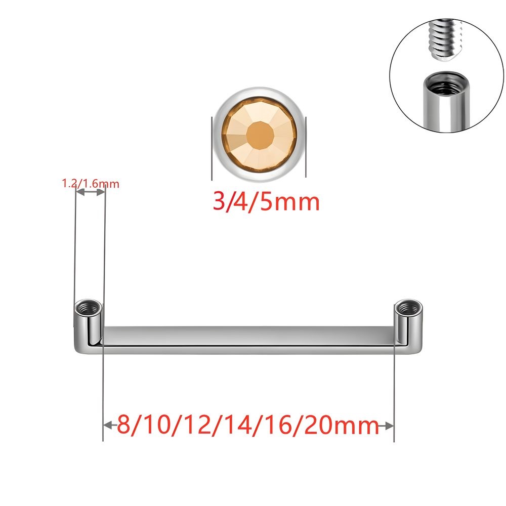 Piercing de Titanio ASTM F136  - Dermal Anchor Top reseña y precio