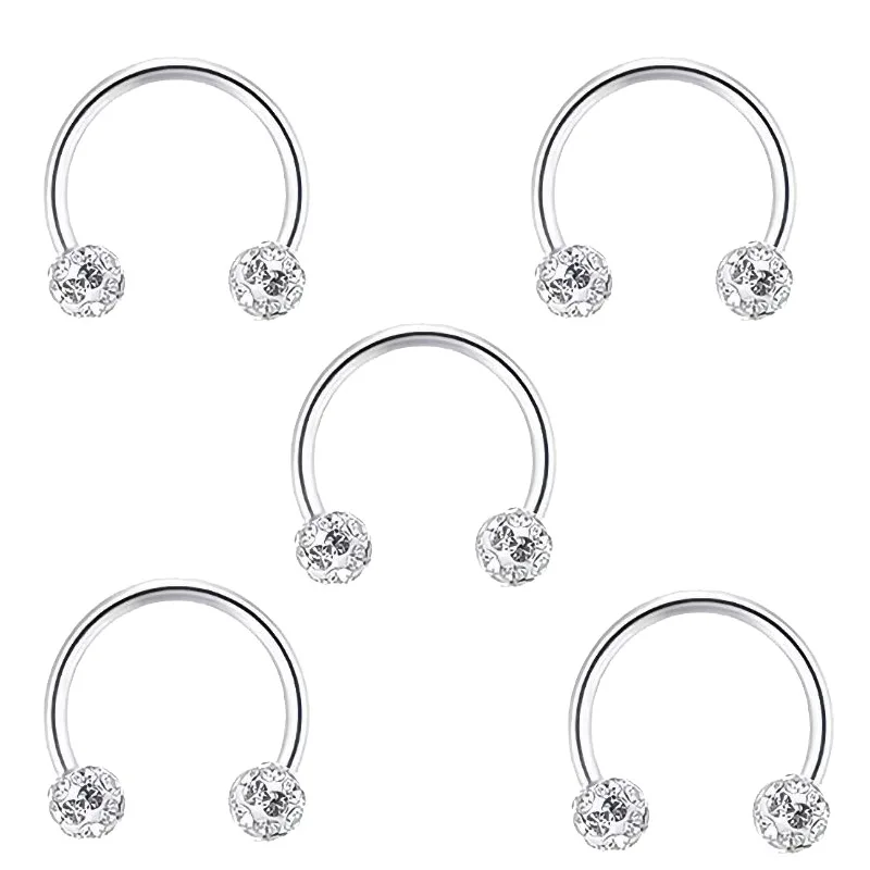 Anillo de labio en espiral con - Body Jewelry Metal Types reseña y precio