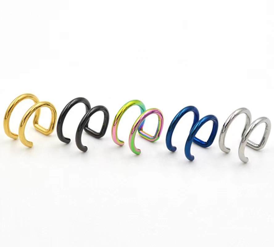 2 Piezas de Pendientes de Clip - Body Jewelry Ear reseña y precio