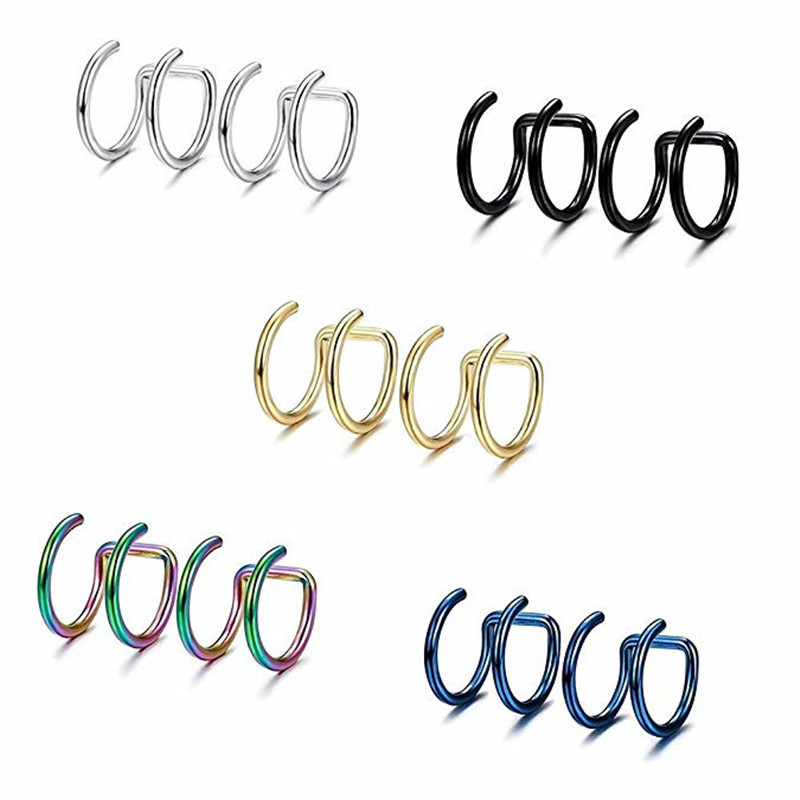 2 Piezas de Pendientes de Clip - Body Jewelry Ear reseña y precio