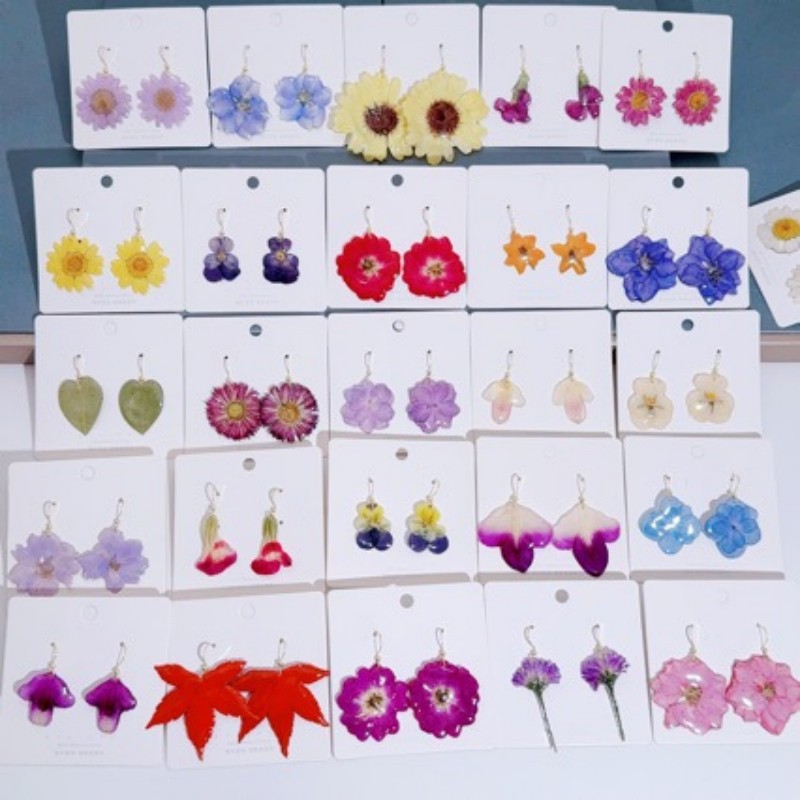 Pendientes de Flores Naturales - Body Jewelry Wholesale reseña y precio