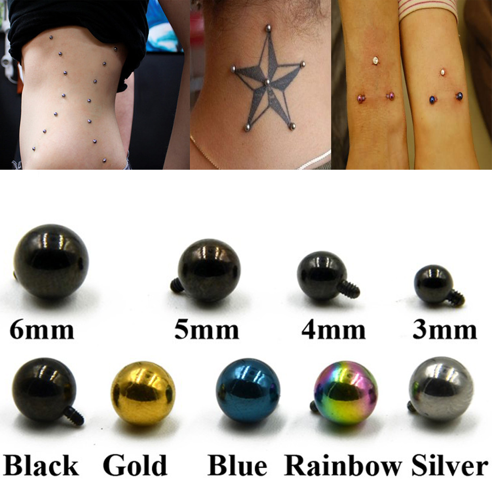 1 Uds. Micro Piercing dérmico  - Dermal Anchor Top reseña y precio