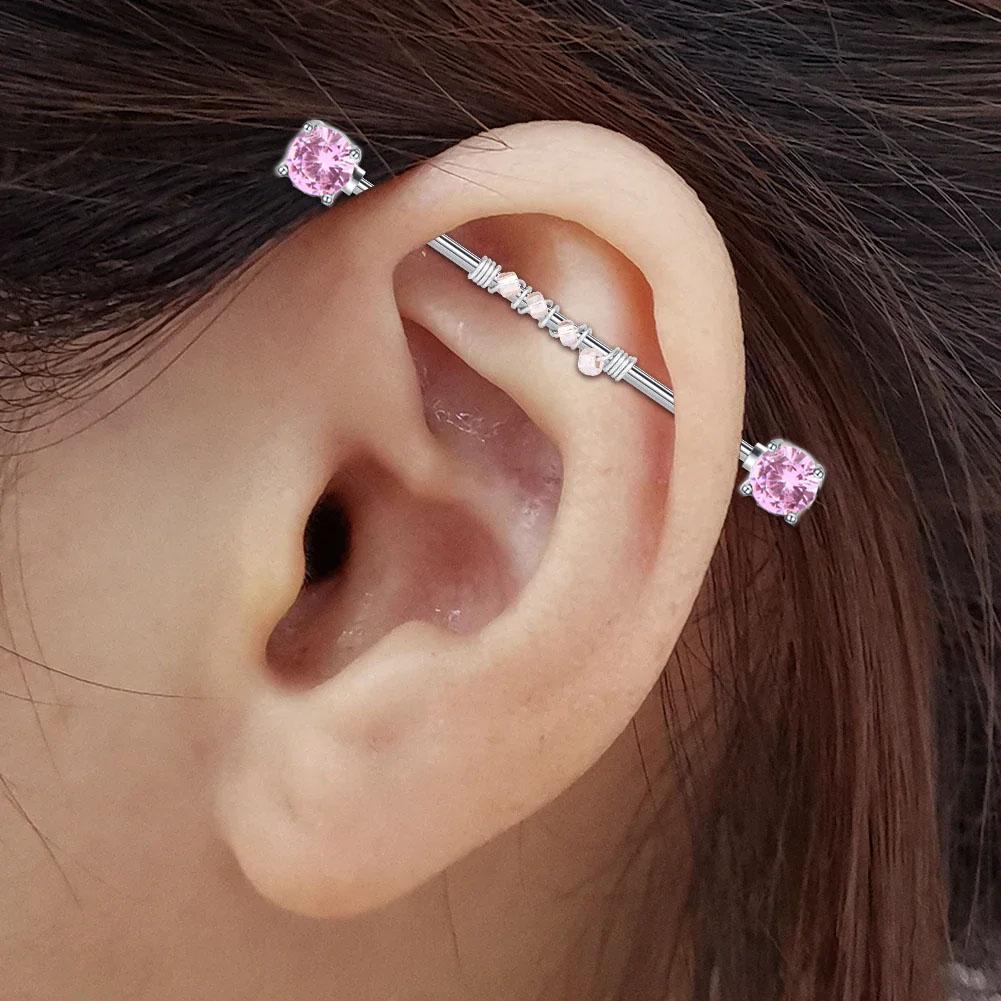 1pc / 6pcs 14G 38mm de acero i - Body Jewelry Industrial reseña y precio