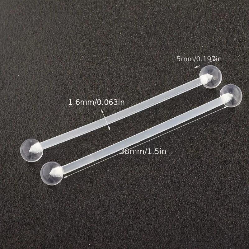 1pc / 6pcs 14G 38mm de acero i - Body Jewelry Industrial reseña y precio