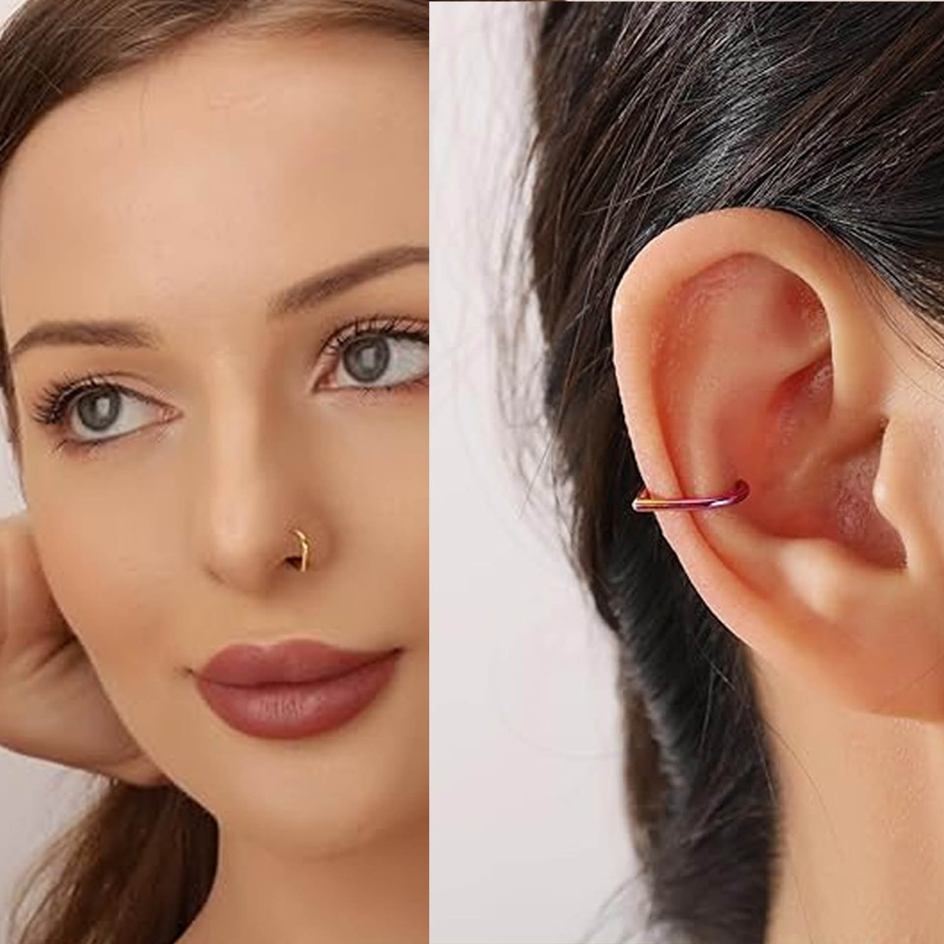 Juego de 5 Anillos de Nariz Fa - Body Jewelry Ear reseña y precio