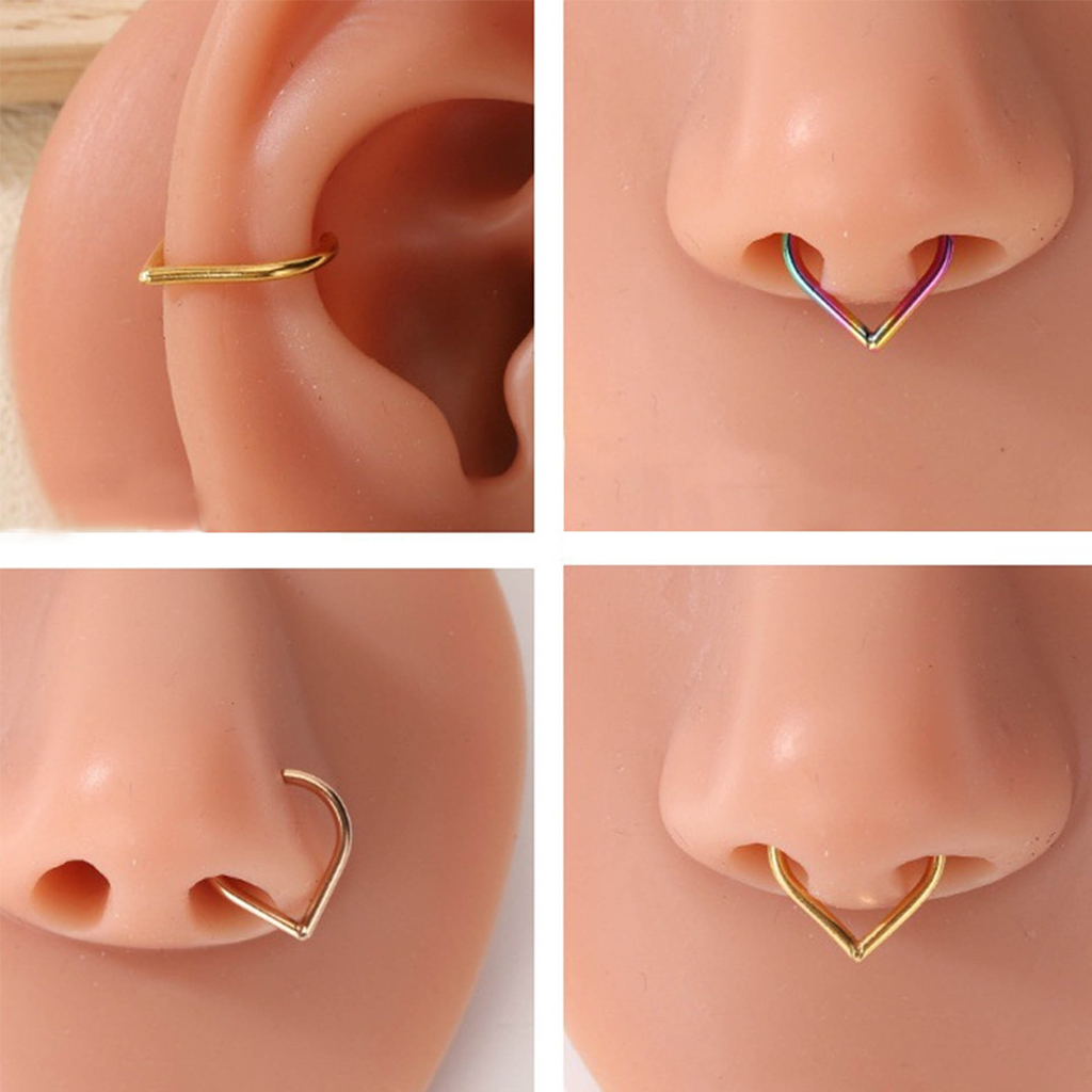 Juego de 5 Anillos de Nariz Fa - Body Jewelry Ear reseña y precio