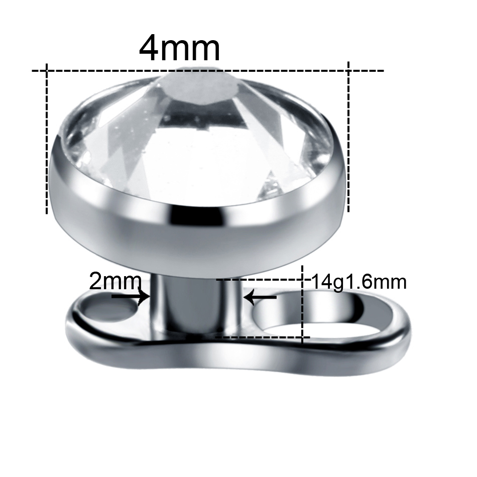 10 unids/lote de Micro Piercin - Dermal Anchor Top reseña y precio