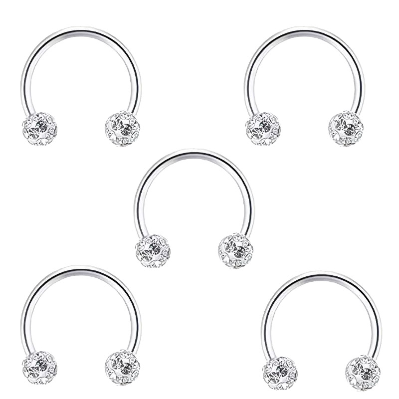 Anillo de labio en espiral con - Body Jewelry Metal Types reseña y precio