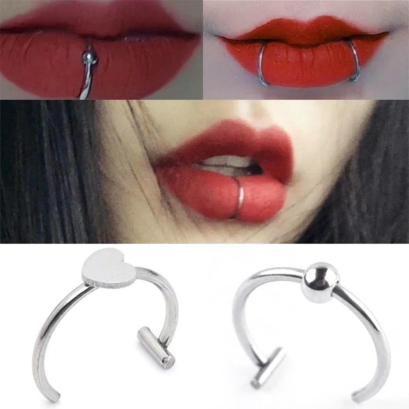 Anillo de nariz falso de acero - Body Jewelry Earrings reseña y precio