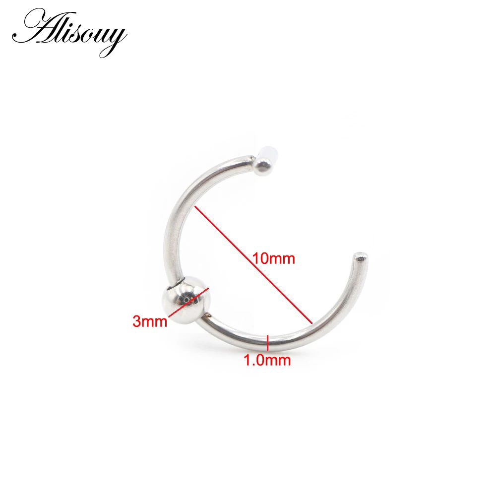1 pieza de anillo de nariz de  - Body Jewelry Metal Types reseña y precio