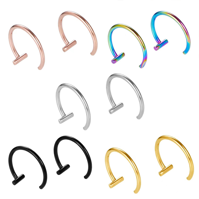 Pendientes de aro abierto de a - Body Jewelry Earrings reseña y precio