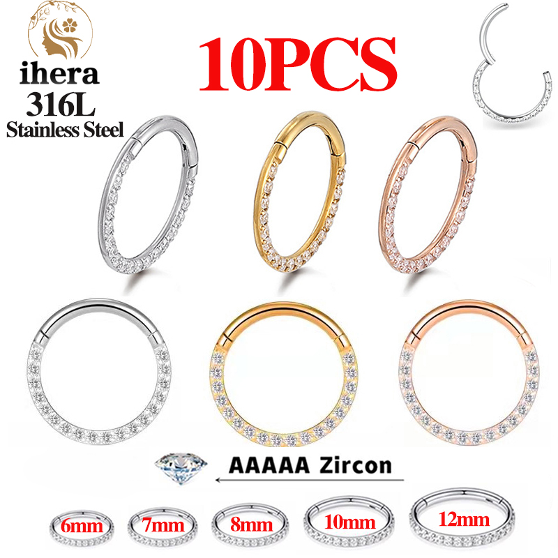 1/10PCS Anillos de Nariz de Ac - Body Jewelry Ear reseña y precio