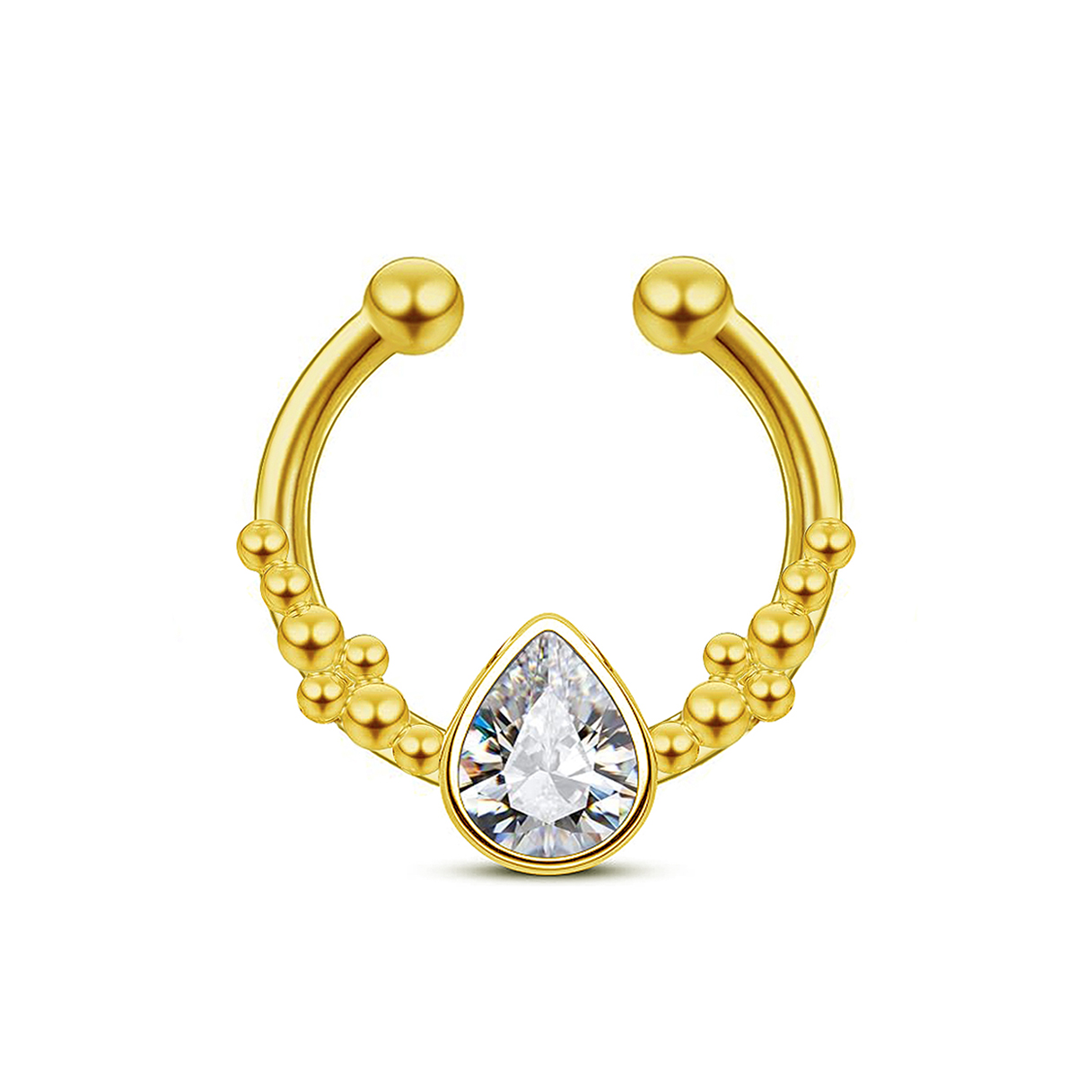 Anillo de nariz falso con form - Body Jewelry Nose Studs reseña y precio