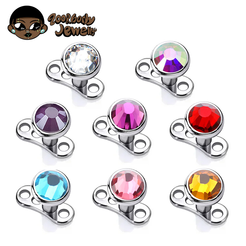G23 Piercing de titanio Micro  - Dermal Anchor Top reseña y precio