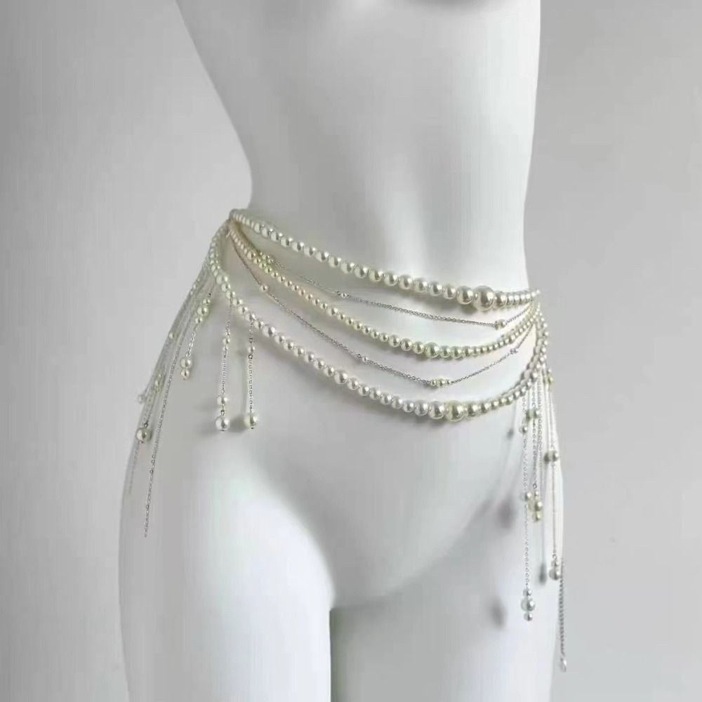 Cadenas de cintura con perlas  - Body Jewelry By The Chain Gang reseña y precio